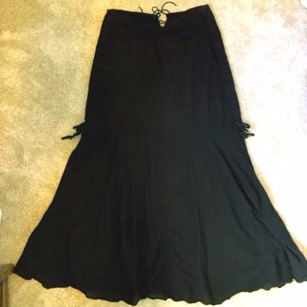 Black Boho Hippie Skirt